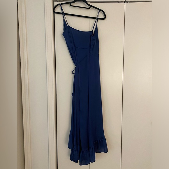 Blue maxi wrap dress - Picture 3 of 4
